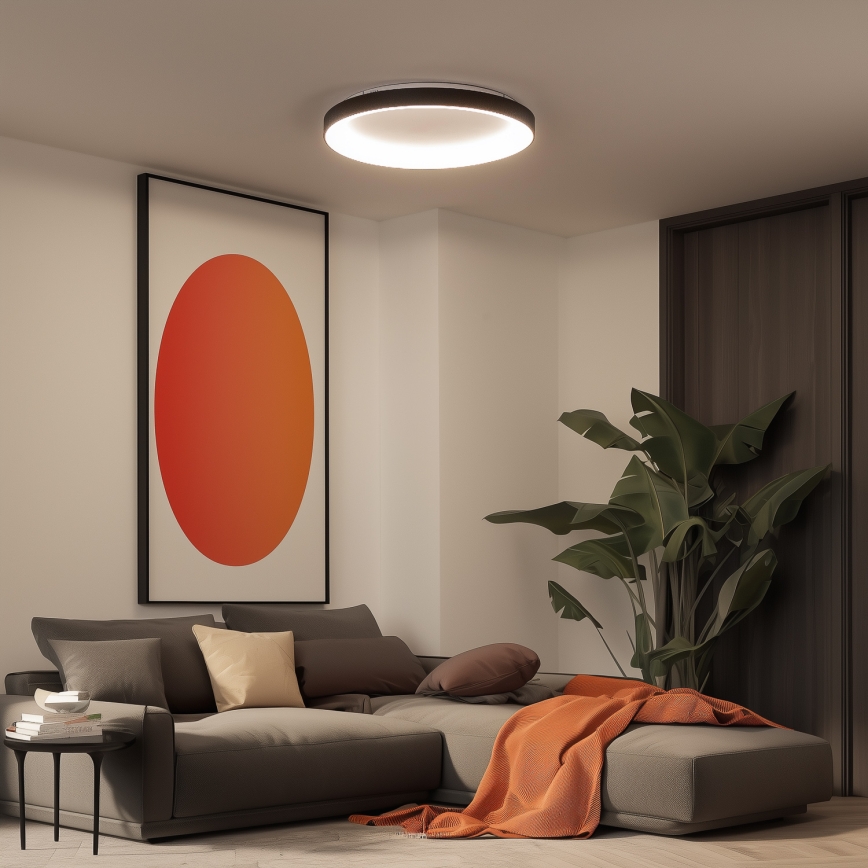 Brilagi - LED dimmelhető mennyezeti lámpatest FALCON II LED/108W/230V 3000-6500K átm. 80 cm fekete + távirányító