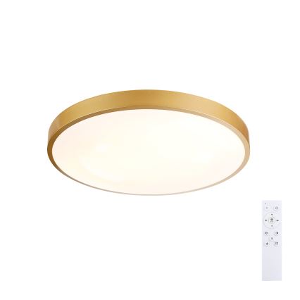 Brilagi - GLASS POOL DOUBLE LED/48W/230V dimmelhető mennyezeti lámpatest 3000-6000K 40 cm arany + távirányító
