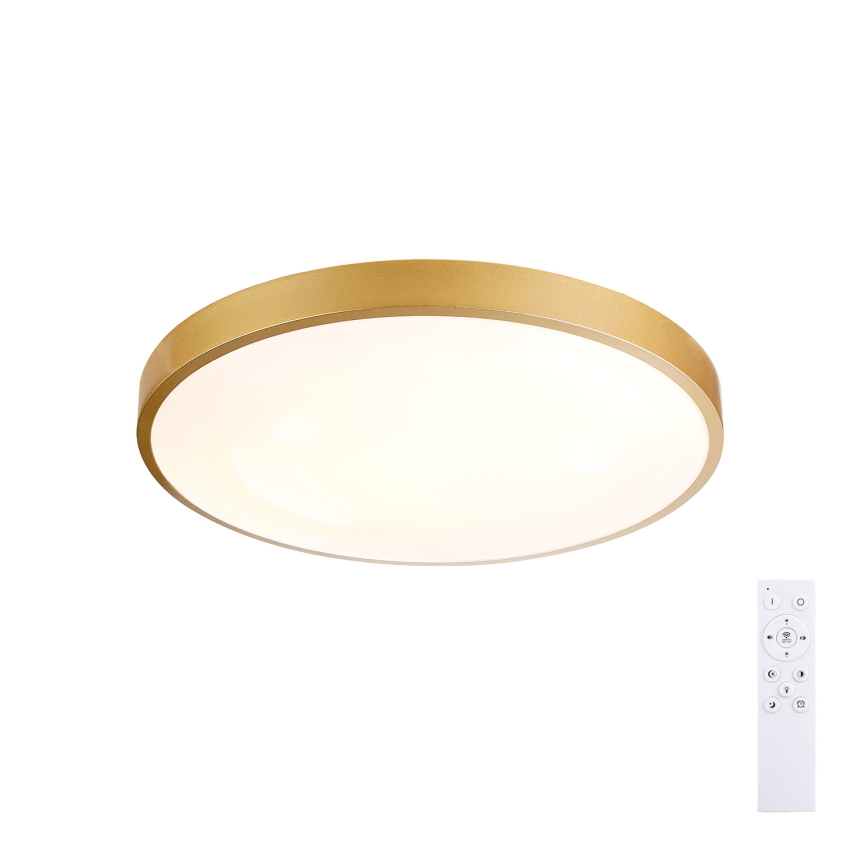 Brilagi - GLASS POOL DOUBLE LED/48W/230V dimmelhető mennyezeti lámpatest 3000-6000K 40 cm arany + távirányító