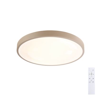 Brilagi - LED dimmelhető mennyezeti lámpa GLASS POOL DOUBLE LED/48W/230V 3000-6000K 40 cm bézs + távirányító