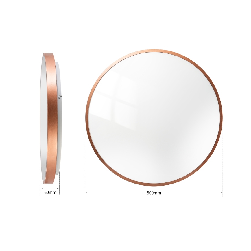 BRILAGI - LED fényerőszabályozható mennyezeti lámpa GLASS POOL DOUBLE LED/60W/230V Ø 50 cm rézszínű + távirányító