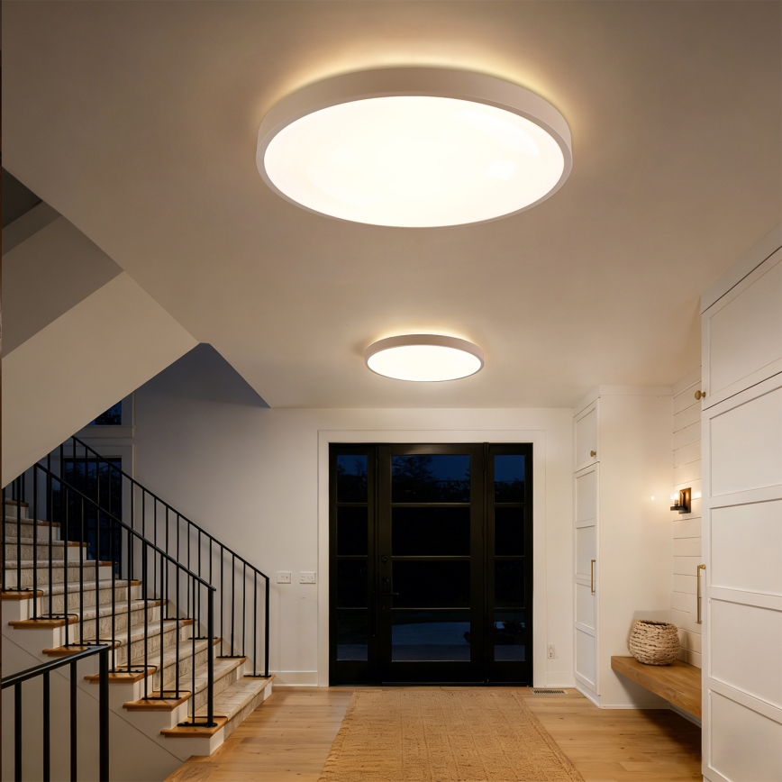 Brilagi - LED fényerőszabályozható mennyezeti lámpa GLASS POOL DOUBLE LED/80W/230V 3000-6000K 60 cm bézs + távirányító