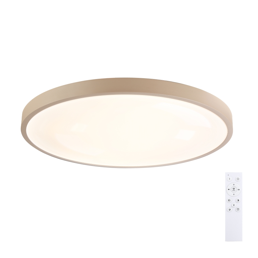 Brilagi - LED fényerőszabályozható mennyezeti lámpa GLASS POOL DOUBLE LED/80W/230V 3000-6000K 60 cm bézs + távirányító