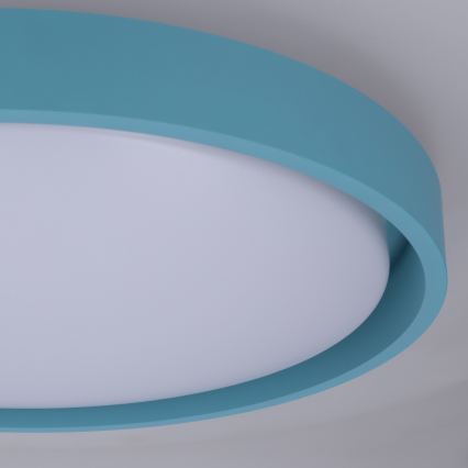Brilagi - LED fényerőszabályozható mennyezeti lámpa MATTEO LED/48W/230V 3000-6500K átm. 41 cm türkiz + távirányítóval
