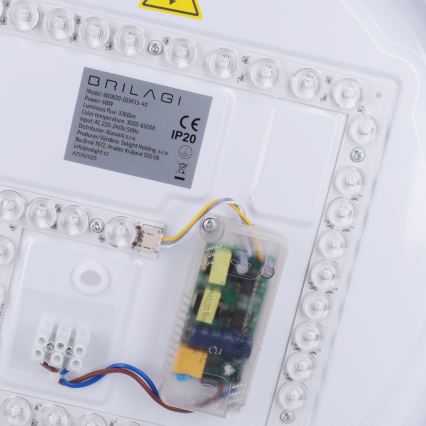 Brilagi - LED fényerőszabályozható mennyezeti lámpa MATTEO LED/48W/230V 3000-6500K átm. 41 cm türkiz + távirányítóval