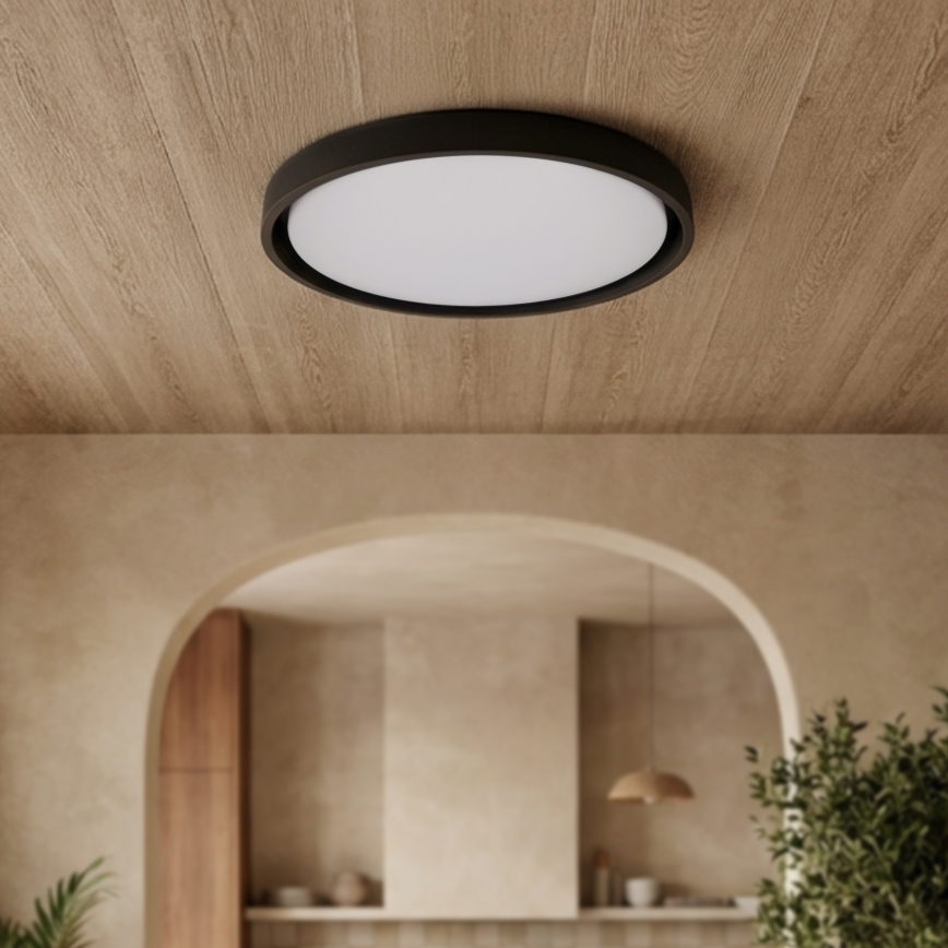 Brilagi - Dimmelhető LED mennyezeti lámpatest MATTEO LED/60W/230V 3000-6500K átm. 51,5 cm fekete + távirányító