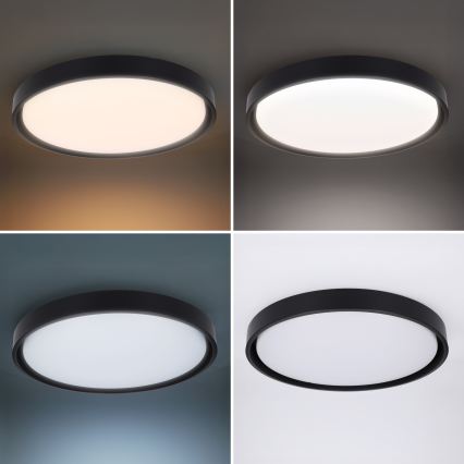 Brilagi - Dimmelhető LED mennyezeti lámpatest MATTEO LED/60W/230V 3000-6500K átm. 51,5 cm fekete + távirányító