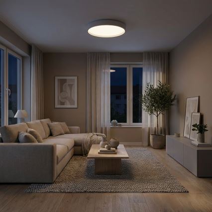 Brilagi - LED dimmelhető mennyezeti lámpa NANCI LED/60W/230V 3000–6500K Ø 49 cm fehér + távirányító