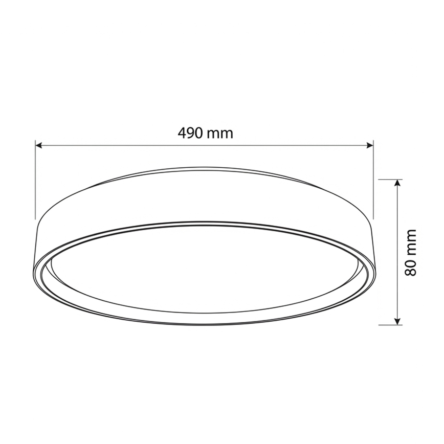 Brilagi - LED dimmelhető mennyezeti lámpa NANCI LED/60W/230V 3000–6500K Ø 49 cm fehér + távirányító