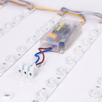 Brilagi - LED dimmelhető mennyezeti lámpatest PILANA LED/48W/230V 3000-6500K tölgy/fekete 56x56 cm + távirányítóval