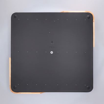 Brilagi - LED dimmelhető mennyezeti lámpatest PILANA LED/48W/230V 3000-6500K tölgy/fekete 56x56 cm + távirányítóval
