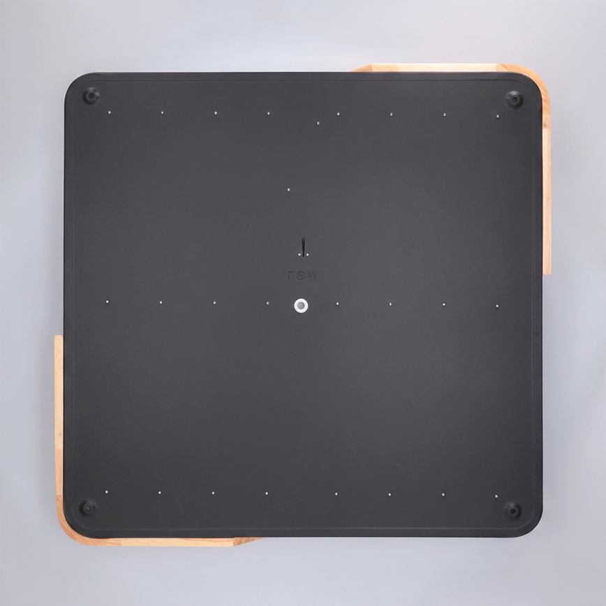 Brilagi - LED dimmelhető mennyezeti lámpatest PILANA LED/48W/230V 3000-6500K tölgy/fekete 56x56 cm + távirányítóval
