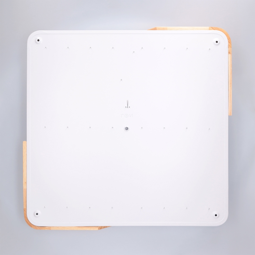 Brilagi - LED Dimmelhető mennyezeti lámpa PILANA LED/60W/230V 3000-6500K tölgy/fehér 56x56 cm + távirányító