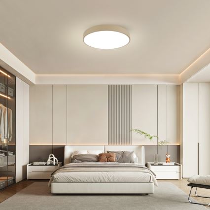 Brilagi - LED dimmelhető mennyezeti lámpatest POOL LED/60W/230V 3000-6000K átm. 60 cm bézs + távirányító