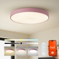 Brilagi - LED dimmelhető lámpatest POOL SMART LED/100W/230V átm. 80 cm 3000-6000K Wi-Fi Tuya + távirányító rózsaszín