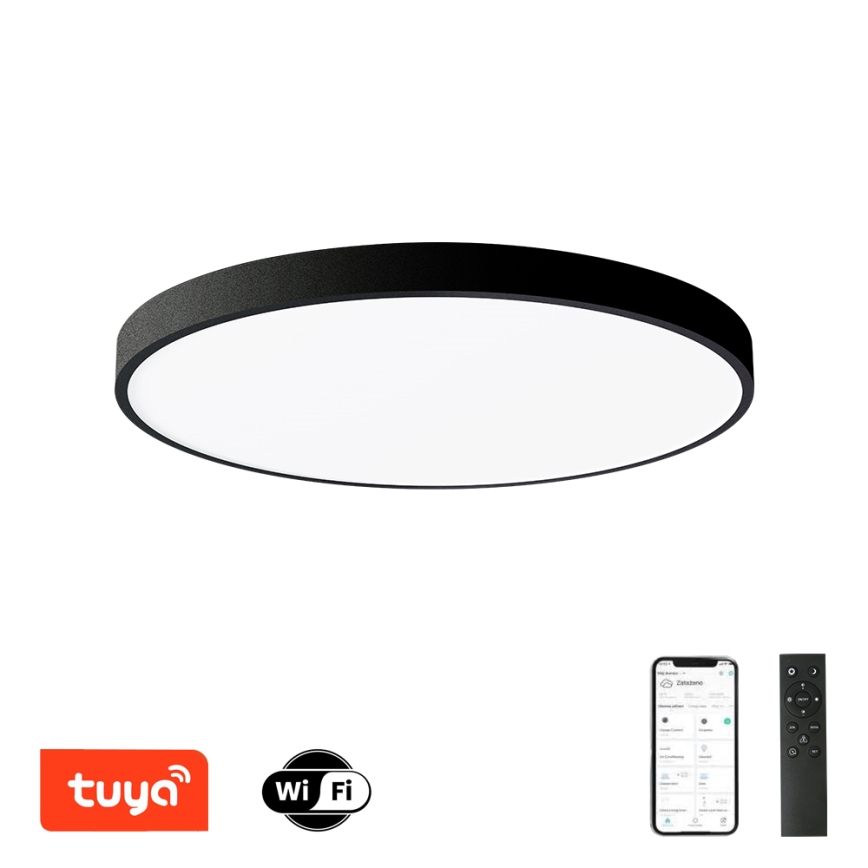 Brilagi - LED dimmelhető mennyezeti lámpatest POOL SMART LED/100W/230V 3000–6000K Ø 80 cm Wi-Fi Tuya fekete + távirányító