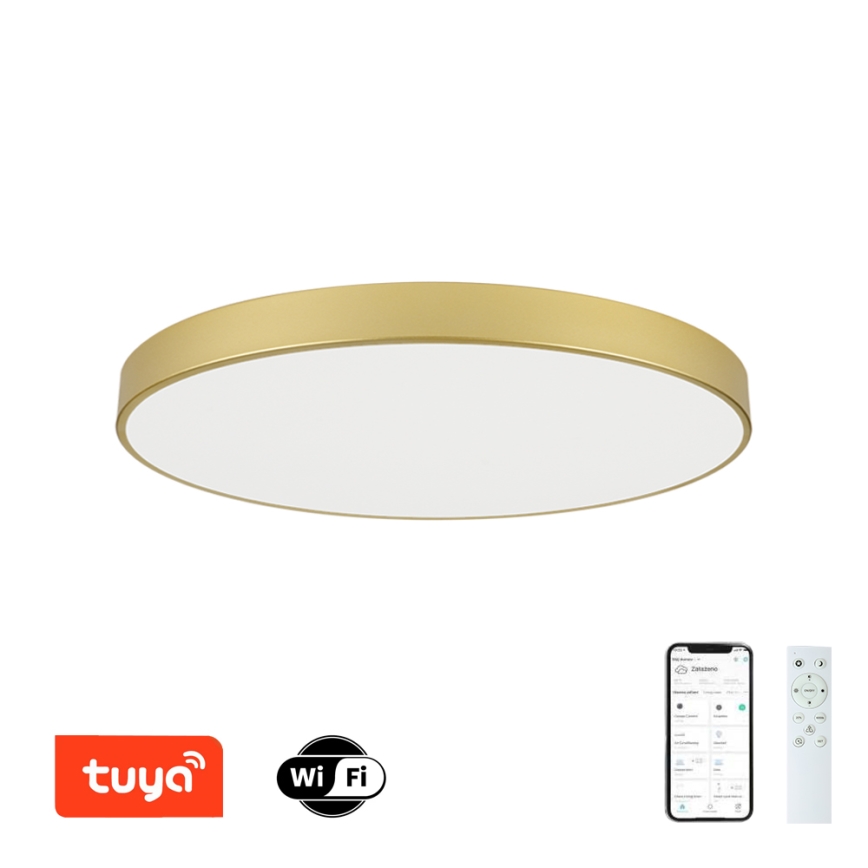 Brilagi - LED dimmelhető mennyezeti lámpatest POOL SMART LED/128W/230V 3000-6000K 100 cm arany Wi-Fi Tuya + távirányító