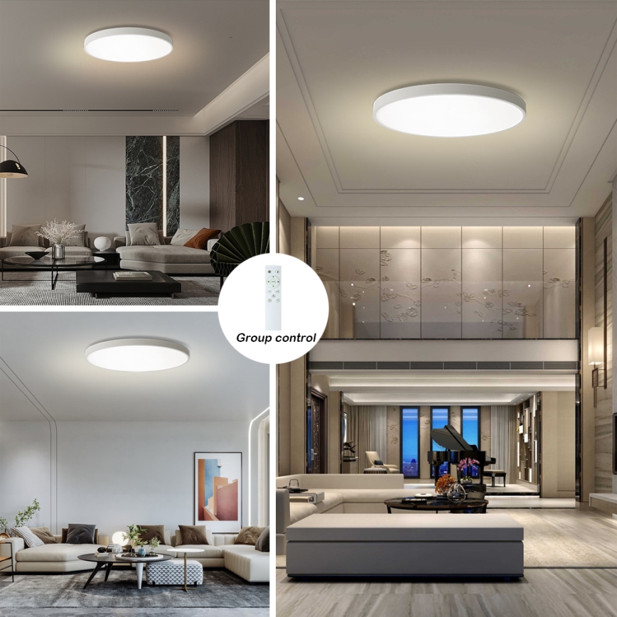 Brilagi - POOL SMART dimmelhető LED mennyezeti lámpatest LED/180W/230V 3000-6000K átm. 120 cm Wi-Fi Tuya fehér + távirányító