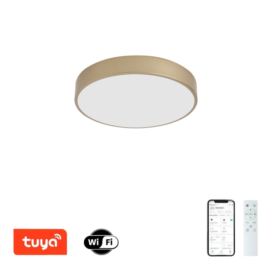Brilagi - POOL SMART dimmelhető LED mennyezeti lámpatest LED/48W/230V 3000-6000K Ø 40 cm Wi-Fi Tuya arany + távirányító