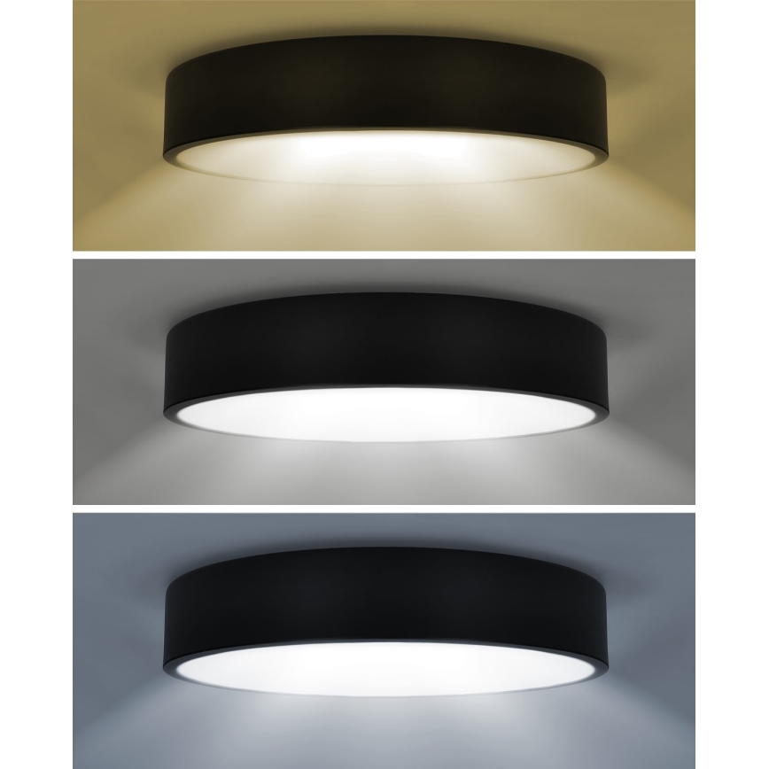 Brilagi - LED fényerőszabályozható mennyezeti lámpa POOL SMART LED/48W/230V 40 cm 3000-6000K Wi-Fi Tuya + távirányító fekete