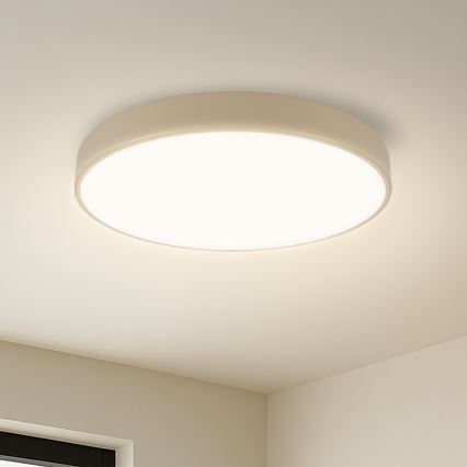 Brilagi - Dimmelhető LED mennyezeti lámpa POOL SMART LED/48W/230V 3000-6000K, átm. 40 cm, Wi-Fi Tuya, bézs + távirányító