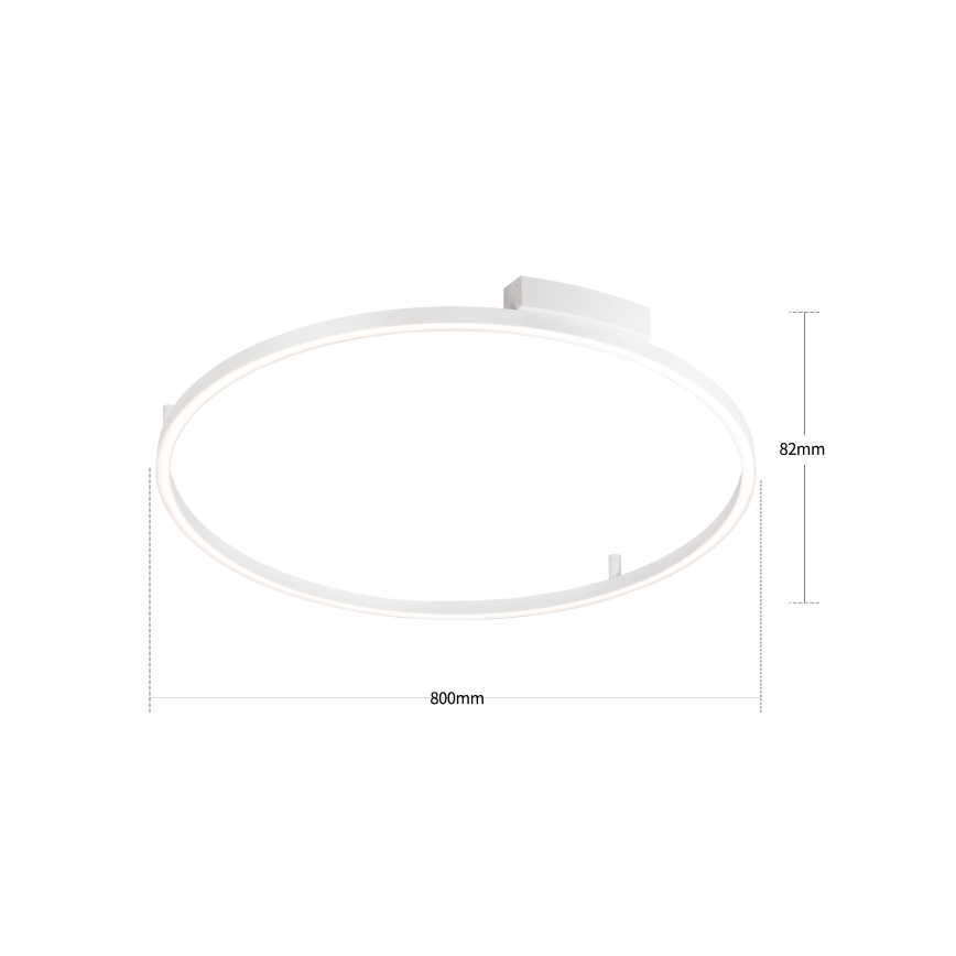 Brilagi - LED dimmelhető mennyezeti lámpa PORTOFINO LED/60W/230V 3000-6000K átm. 80 cm fehér + távirányító