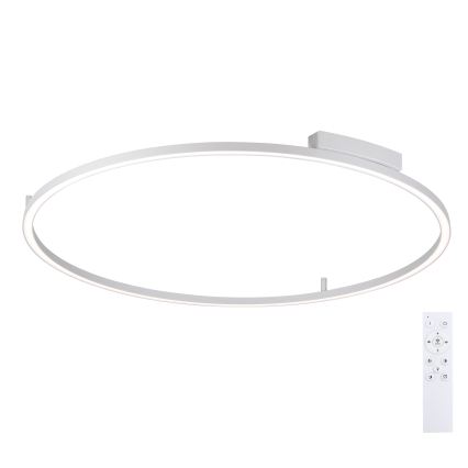 Brilagi - PORTOFINO LED dimmelhető mennyezeti lámpa LED/85W/230V 3000-6000K átm. 120 cm ezüst + távirányító