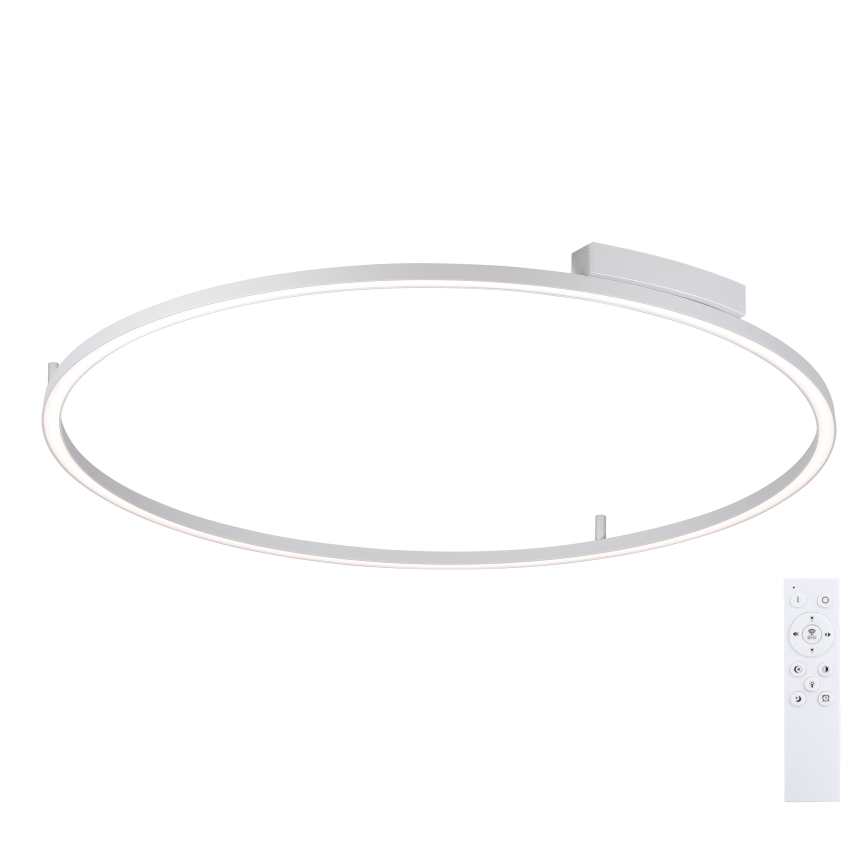 Brilagi - PORTOFINO LED dimmelhető mennyezeti lámpa LED/85W/230V 3000-6000K átm. 120 cm ezüst + távirányító