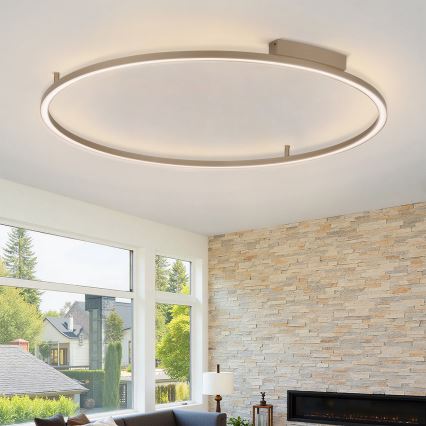 Brilagi - PORTOFINO dimmelhető mennyezeti LED lámpatest, 85 W, 230 V, 3000–6000 K, Ø 120 cm, bézs, távirányítóval