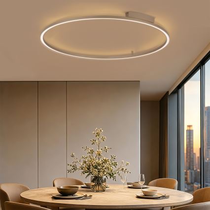 Brilagi - PORTOFINO dimmelhető mennyezeti LED lámpatest, 85 W, 230 V, 3000–6000 K, Ø 120 cm, bézs, távirányítóval
