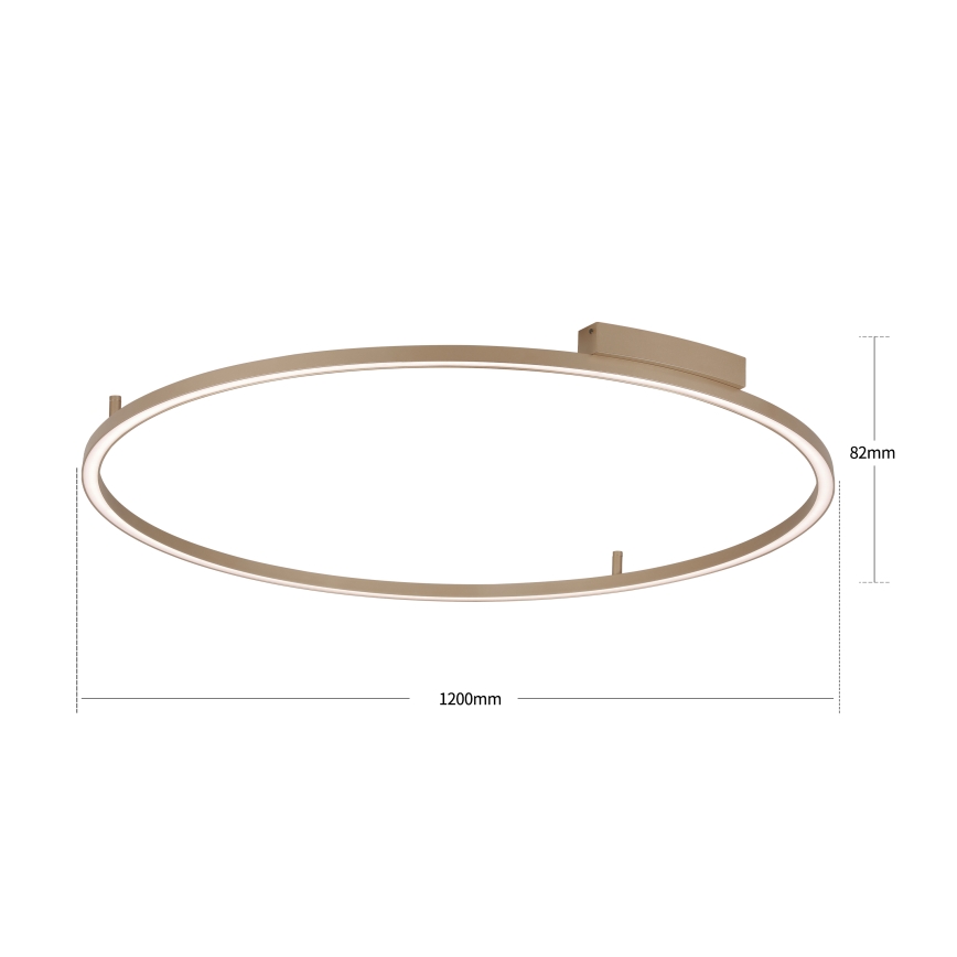 Brilagi - PORTOFINO dimmelhető mennyezeti LED lámpatest, 85 W, 230 V, 3000–6000 K, Ø 120 cm, bézs, távirányítóval