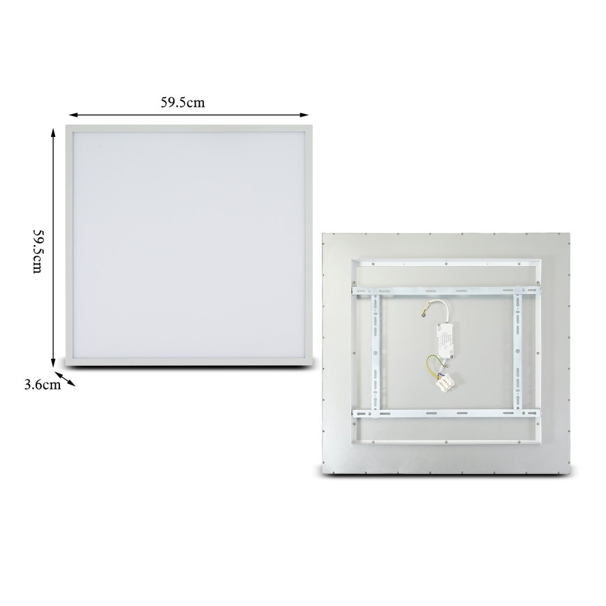Brilagi - LED fényerőszabályozható mennyezeti lámpatest SLIMFRAME LED/58W/230V 60x60 cm 3000-6000K fehér + távirányító