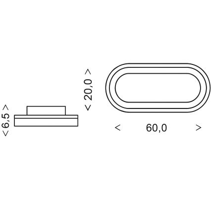Brilagi - LED dimmelhető mennyezeti lámpa TRIVARO LED/85W/230V 3000-6000K 20x60 cm + távirányító