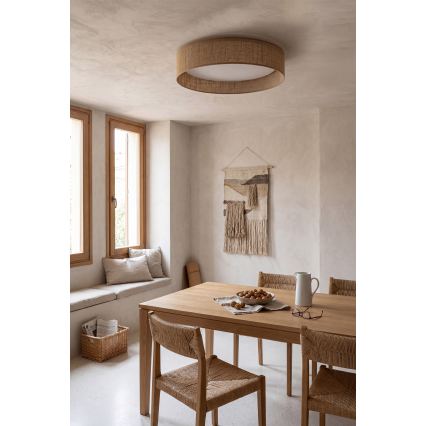 Brilagi - VELVET SMARTIX LED dimmelhető mennyezeti lámpa LED/36W/230V 3000–6000K, átm. 55 cm, bézs, Wi‑Fi Tuya Beacon + távirányító