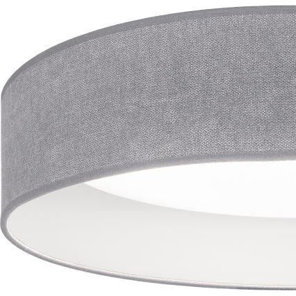 Brilagi - VELVET SMARTIX LED fényerőszabályozható mennyezeti lámpa, 36 W, 230 V, 3000–6000 K, Ø 55 cm, szürke, Wi‑Fi (Tuya, Beacon) + távirányító
