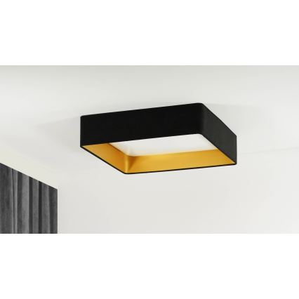 Brilagi - LED dimmelhető mennyezeti lámpatest VELVET SQUARE SMART LED/36W/230V 60x60 cm 2700-6500K Wi-Fi Tuya + távirányító fekete