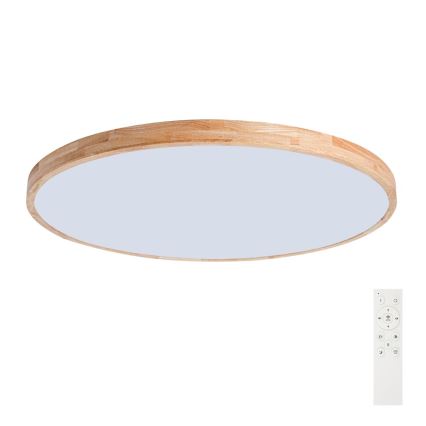 Brilagi - Dimmelhető LED mennyezeti lámpatest WOODLINE LED/128W/230V 3000-6000K tölgy, átmérő 100 cm + távirányító