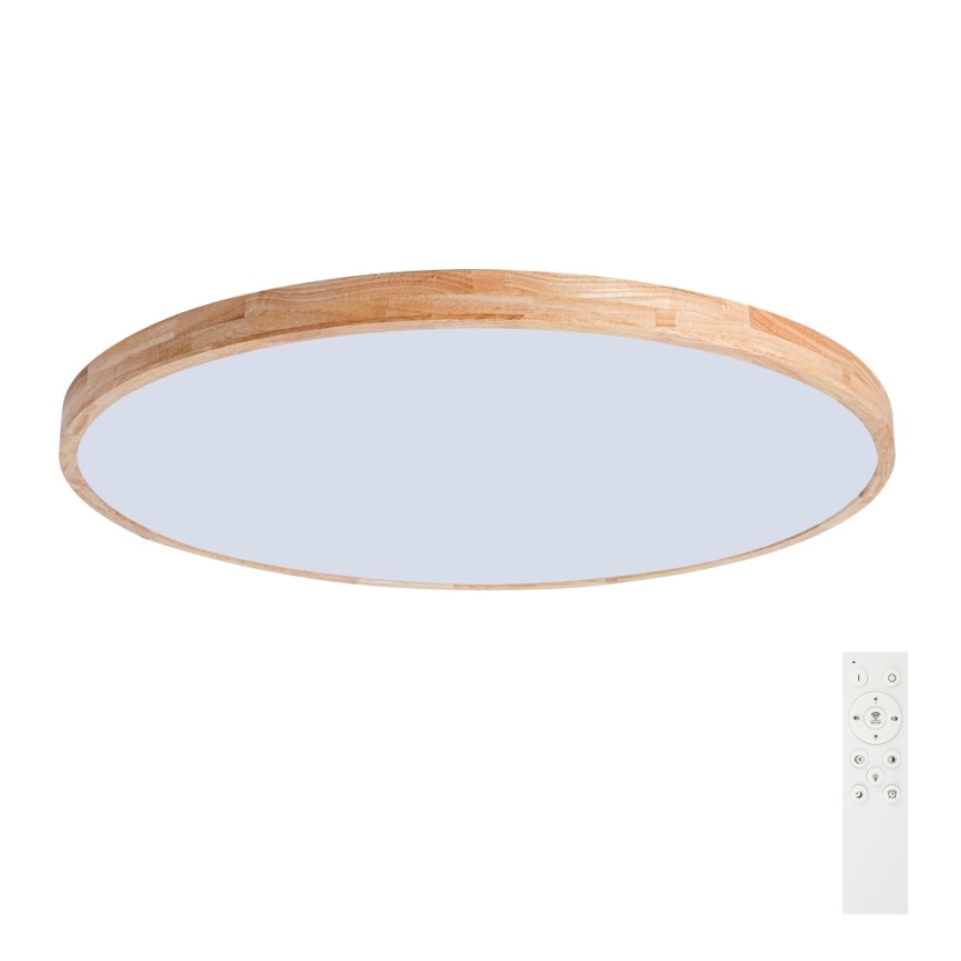 Brilagi - Dimmelhető LED mennyezeti lámpatest WOODLINE LED/128W/230V 3000-6000K tölgy, átmérő 100 cm + távirányító