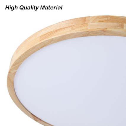 Brilagi - fényerőszabályozható mennyezeti lámpatest WOODLINE LED/72W/230V 3000-6000K tölgy átm. 60 cm + távirányító