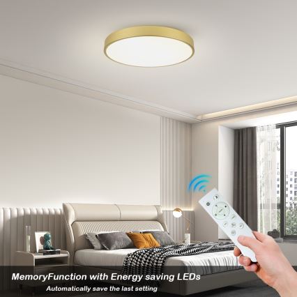 Brilagi - LED fényerőszabályozható mennyezeti lámpatest POOL SMART LED/100W/230V 3000-6000K 80 cm aranyszínű Wi-Fi Tuya + távirányító