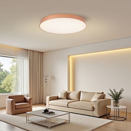 Brilagi - LED dimmelhető mennyezeti lámpatest POOL SMART LED/100W/230V 3000-6000K átm. 80 cm Wi-Fi Tuya bronz + távirányítóval