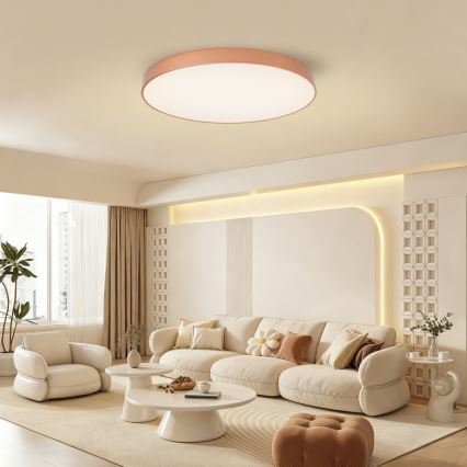 Brilagi - LED dimmelhető mennyezeti lámpatest POOL SMART LED/100W/230V 3000-6000K átm. 80 cm Wi-Fi Tuya bronz + távirányítóval