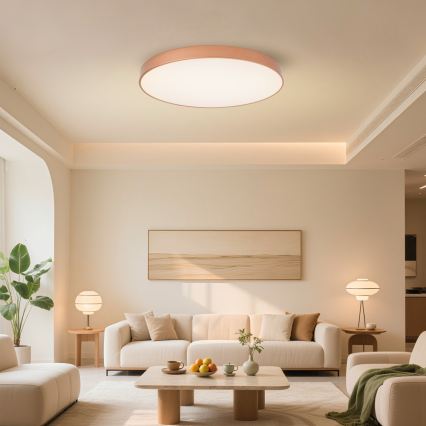 Brilagi - LED dimmelhető mennyezeti lámpatest POOL SMART LED/100W/230V 3000-6000K átm. 80 cm Wi-Fi Tuya bronz + távirányítóval