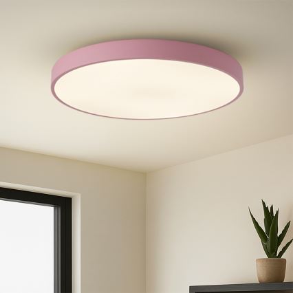 Brilagi - LED dimmelhető lámpatest POOL SMART LED/100W/230V átm. 80 cm 3000-6000K Wi-Fi Tuya + távirányító rózsaszín