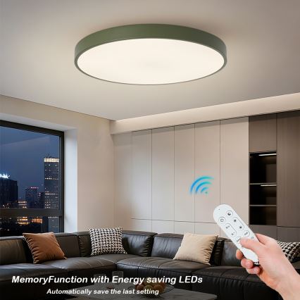 Brilagi - Dimmelhető POOL SMART LED/100W/230V átm. 80 cm 3000-6000K Wi-Fi Tuya + távirányító zöld