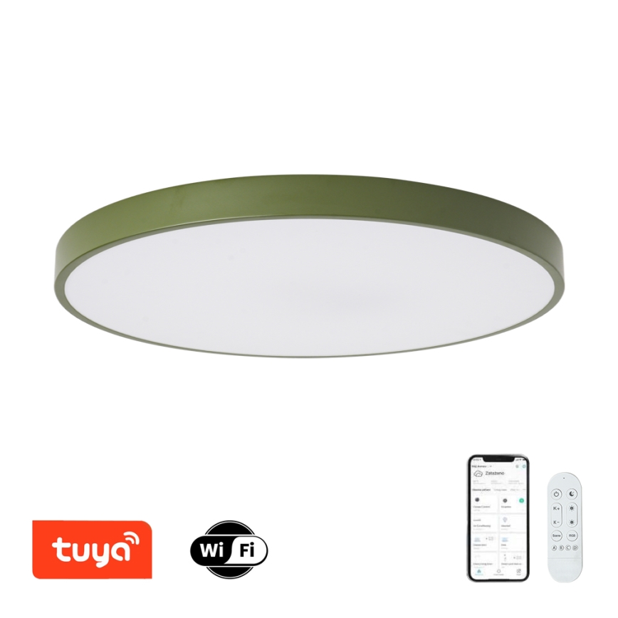 Brilagi - Dimmelhető POOL SMART LED/100W/230V átm. 80 cm 3000-6000K Wi-Fi Tuya + távirányító zöld