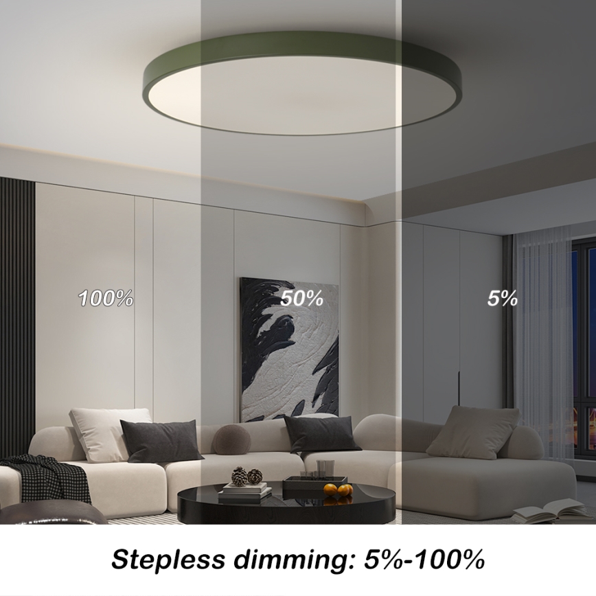 Brilagi - LED dimmelhető medencelámpa POOL SMART LED/128W/230V Ø 100 cm 3000-6000K Wi-Fi Tuya + távirányító zöld