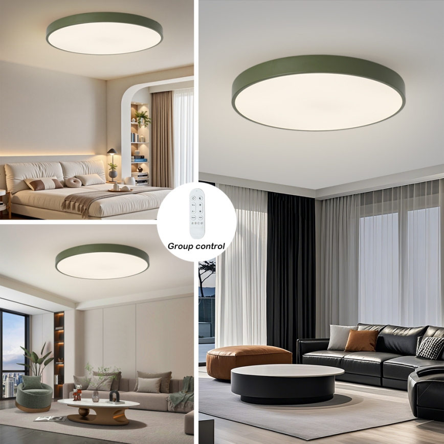 Brilagi - LED dimmelhető medencelámpa POOL SMART LED/128W/230V Ø 100 cm 3000-6000K Wi-Fi Tuya + távirányító zöld