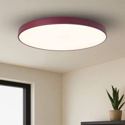 Brilagi - Fényerőszabályozható LED lámpatest POOL SMART LED/128W/230V átm. 100 cm 3000-6000K Wi-Fi Tuya + távirányítóval bordó