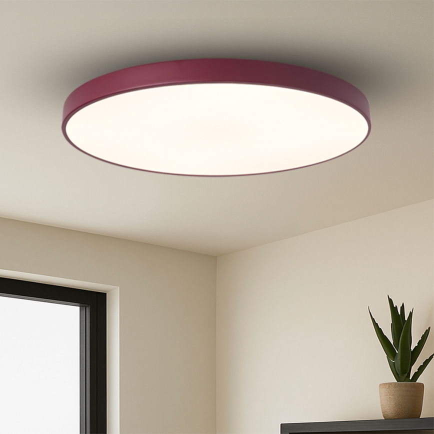 Brilagi - Fényerőszabályozható LED lámpatest POOL SMART LED/128W/230V átm. 100 cm 3000-6000K Wi-Fi Tuya + távirányítóval bordó